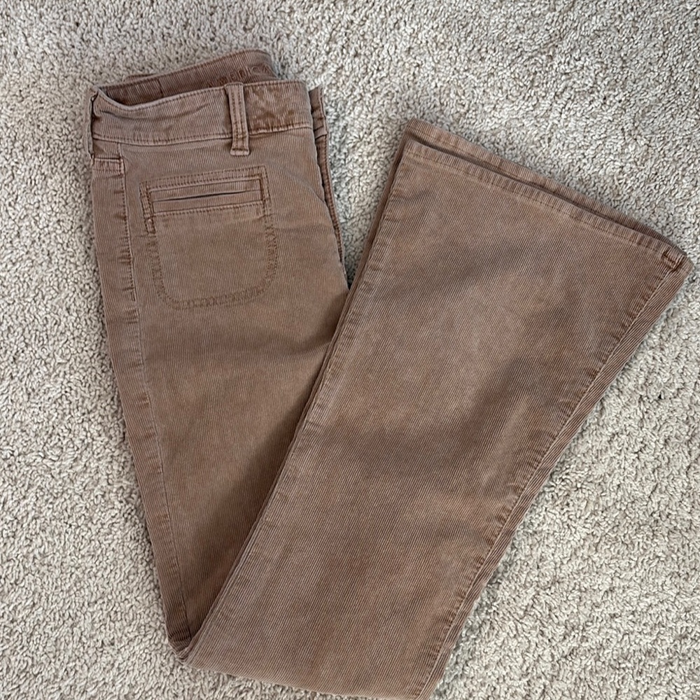 American Eagle Outfitters Brown Flare Pants